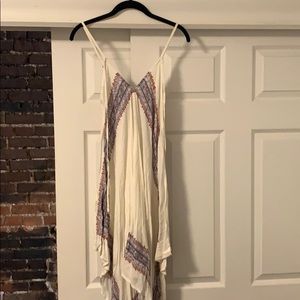 White printed handkerchief dress